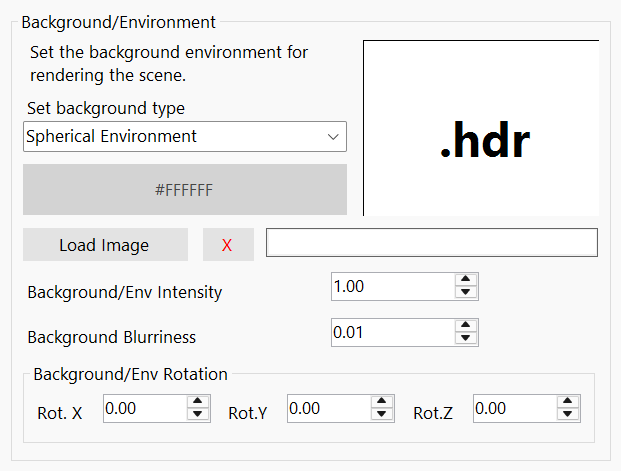 Background and environment layout in EasyThree