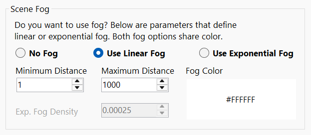 Scene fog layout in EasyThree