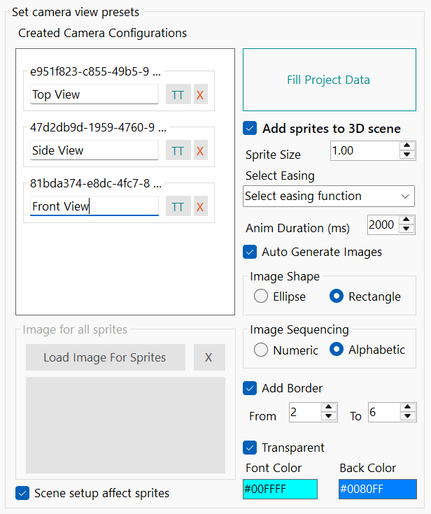Camera View panel in EasyThree